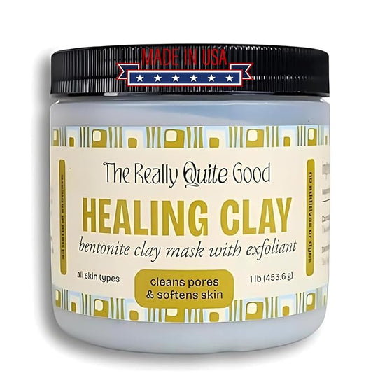 Purifying Clay Mask for Oily Skin, Blackheads & Pore Tightening – Deep Cleansing Detox Mask with Bentonite & French Green Clay for Soft, Hydrated Skin, Exfoliation, and Radiant Glow