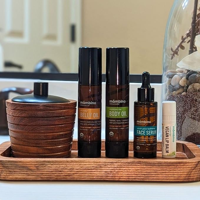 Mambino Organics Kissable Lips Glossy Vegan Lip Balm, Juicy Red Grapefruit, 7 G, 3 Pack