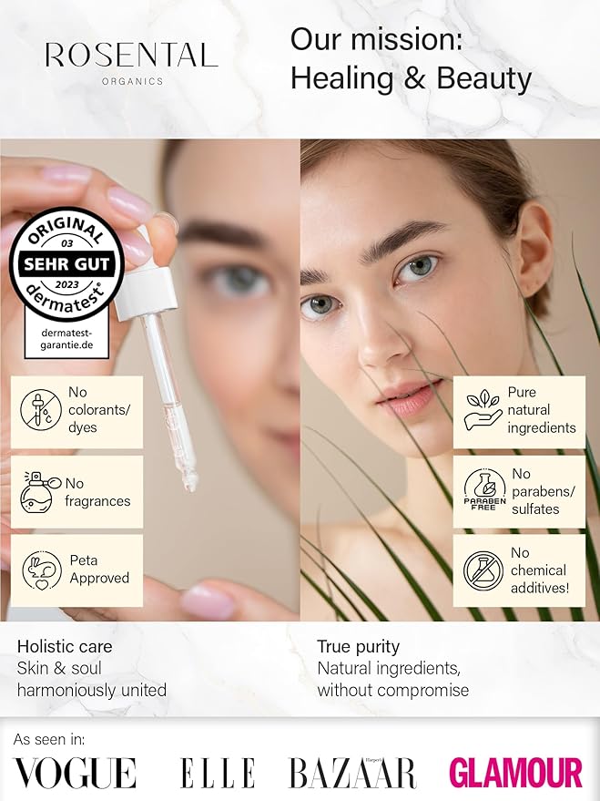 Organics Hydrating Facial Serum - 100% Vegan & Natural Cosmetics (30 ml, Hyaluronic Serum)