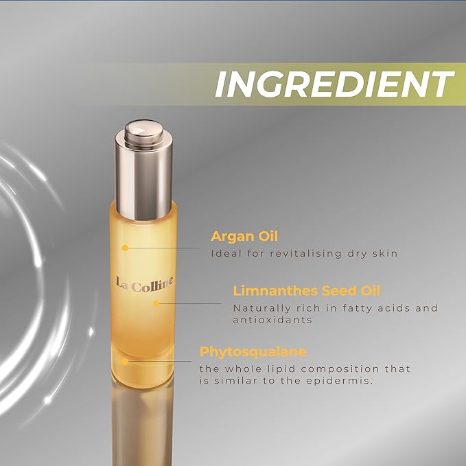 NativAge L’Huile Facial Oil - Squalane & Argan Oil for Gua Sha, Dermaplaning, and Hydration, Swiss-Made for All Skin Types, Non-Comedogenic