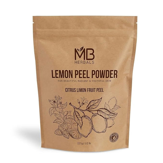 MB Herbals Lemon Peel Powder 227g | Half Pound | 100% Pure | For Face Pack | External Use Only