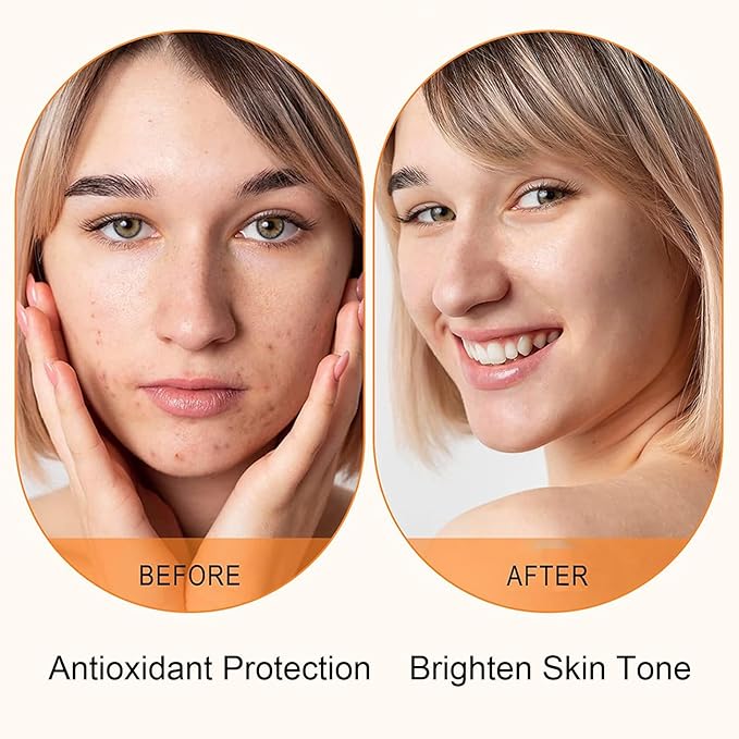 Vitamin C Serum for Face with Hyaluronic Acid – 1.5ml x 60PCS, Brightening Hydrating Facial Serum, Travel Size Skincare for Glowing Skin(3.04 Fl Oz (Pack of 2))