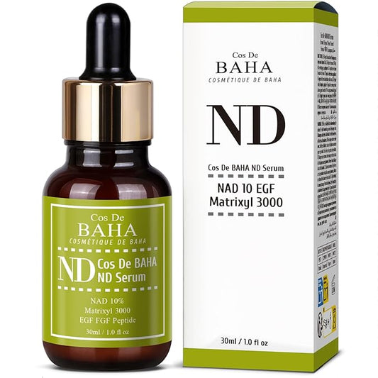 NAD+ Radiance Serum with Peptide Complex, Madecassoside & Adenosine for Hydrated, Refreshed Skin,1 Fl Oz (30ml)