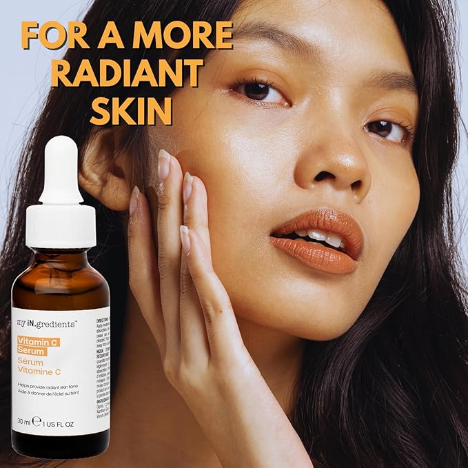 Masque Bar My Ingredients 12% Vitamin C Face Serum - Fades Age Spots, Pore Refining, Wrinkle Repair, Dark Circle Reduction, Hydrating, Even Skin Tone, Mineral Oil & Cruelty-Free Korean Skincare