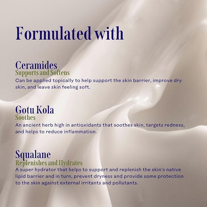 Three Ships Restore Barrier Repair Cream with Ceramides + Gotu Kola - Supports Skin Barrier, Soothes Redness, Lightweight Daily Face Moisturizer (40g)