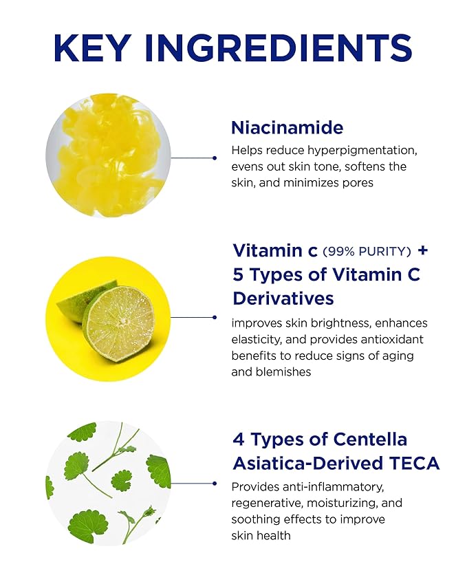 CKD Vita C Teca Blemish Shot Face Gel Mask with Vitamin C & Centella Asiatica (5ea) - Korean Hydrogel Mask for Glass Glow Skin, Dark Spot Treatment, and Blemish Treatment. Korean Skincare Routine