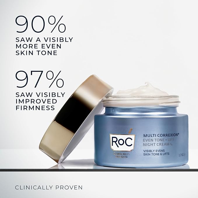 RoC Multi Correxion 5 in 1 Restoring/Anti Aging Facial Night Cream with Hexinol, 1.7 Ounces (Packaging May Vary)