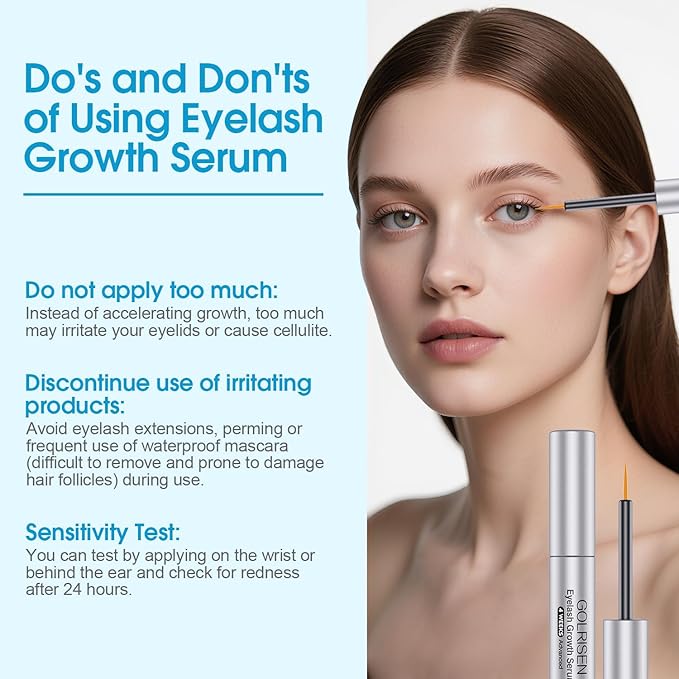 Eyelash Growth Serum, Advanced Lash Serum For Eyelash Growth with Myristoyl Pentapeptide-4 Lash Enhancing Serums For Thicker, Longer Lashes (4ml)