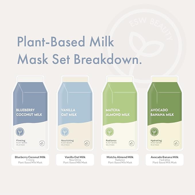 ESW Beauty Plant-Based Milk Mask Set