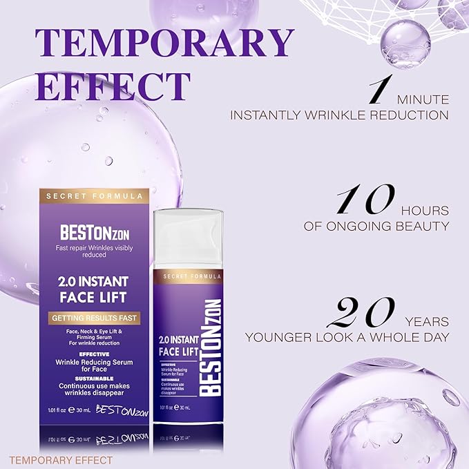 Under Eye Bags and Wrinkles - Instant Face Lift Cream,Remove Dark Circles, Bags Under Eyes, Fine Lines, Wrinkles and Neck Lines,Firming Delicate Skin 1.01oz/ 2.0