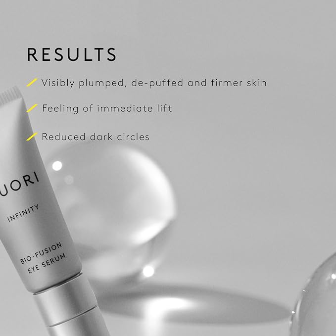 NUORI Infinity Bio-Fusion Eye Serum | For All Skin Types, Brightening and Firming Serum for Eyes, Addressing Visible Signs of Aging, 10 ml, 0.2 fl oz