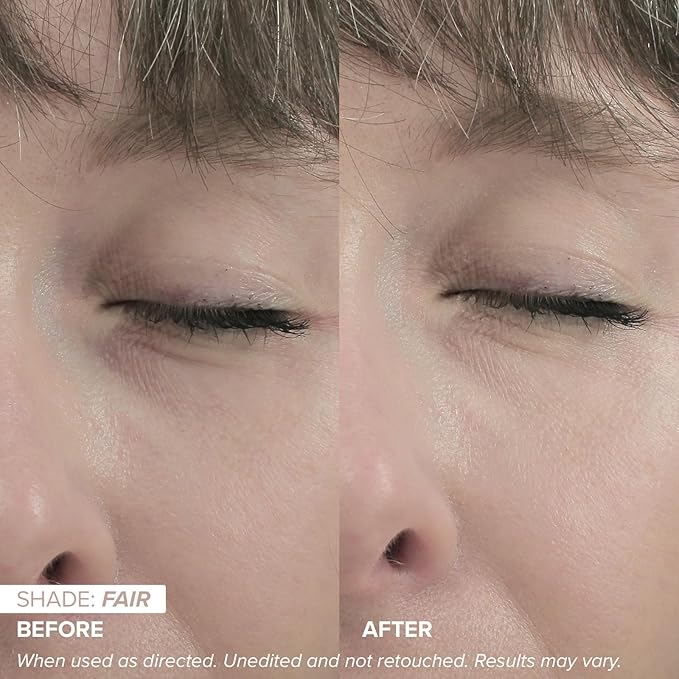 DRMTLGY Luminous Eye Corrector SPF 41, Under Eye Color Corrector for Dark Circles, Anti-Aging Tinted Eye Cream, Hydrating Eye Serum with Peach Undertone FSA/HSA Eligible, Fair