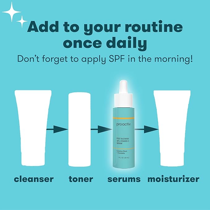 Proactiv Post Blemish 10% Vitamin C Serum - Targets Dark Spots & Uneven Skin Tone. Formulated for Acne-Prone Skin