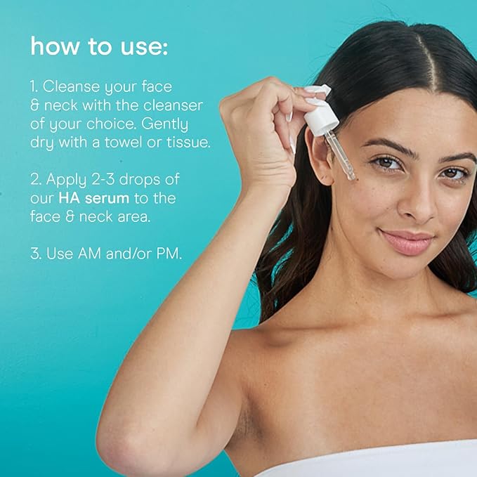 Baebody Critically Acclaimed Hyaluronic Acid Serum for Face - Anti Aging Hyaluronic Acid Face Serum with Vit E and Jojoba Oil - Plumping and Hydrating (1 oz/30 ml)