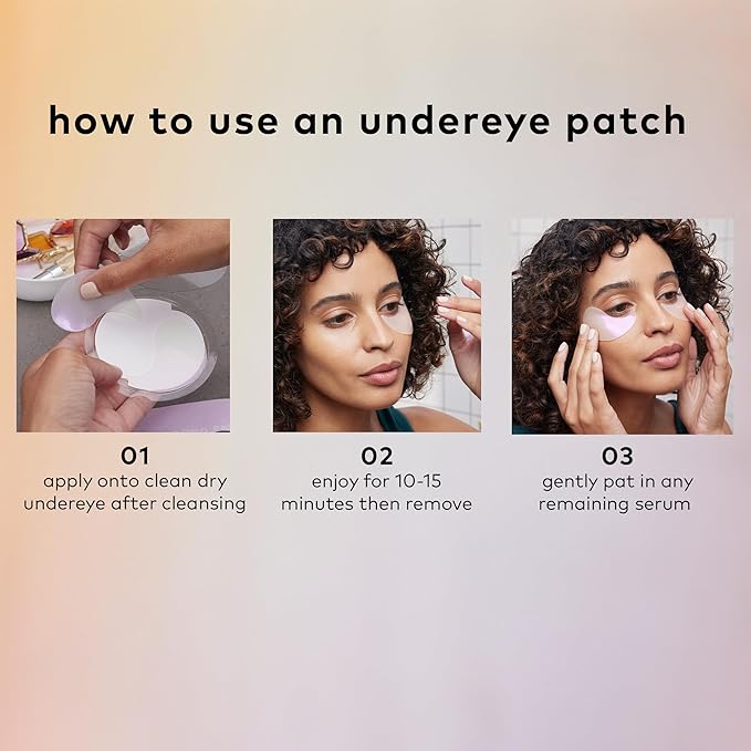 The Good Patch Brighten Up Hydrogel Under Eye Patches for Dark Circles and Puffy Eyes, Made with Niacinamide, Vitamin K, Pine Leaf Extract, Clinically Proven (6 Total Patch Sets)
