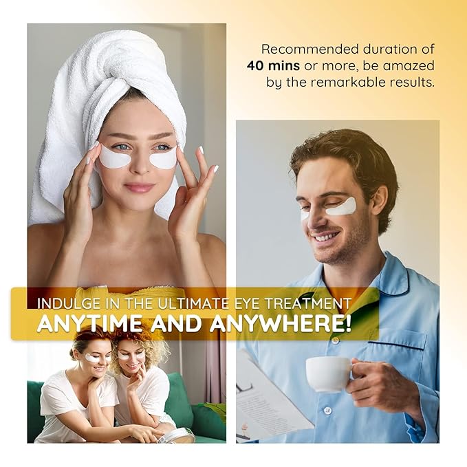 Enaskin Naturals Under Eye Patches for Dark Circles: Premium Gels Pads - Reduce Eye Bags, Wrinkles & Puffy - Skin Treatment Advanced Mask - Anti Aging & Face Moisturizer For Women, 10 Pairs (Black)