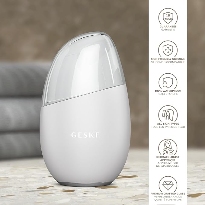 SmartAppGuided™ Cool & Warm Eye & Face Massager | 7 in 1 | Multi Massager | Face & Neck | Battery-free Cooling & Warming | Firms, Relaxes & De-Puffs Skin | Eye-Nose Area Targeted Design