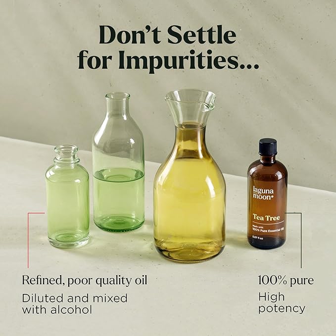 100% Pure Australian Tea Tree Essential Oil (150ml) - XXL Bottle w/Drops for Soap and Candle Making Scents - Fragrance Oil for Aromatherapy, Relaxation, Diffusers, Yoga, Office, Home Care