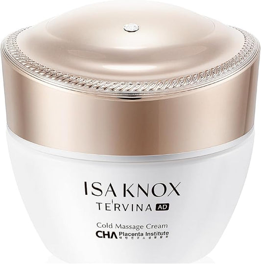 ISA KNOX Tervina Cold Massage Cream (6.76 fl oz) - Korean Skincare Luxurious Exfoliating and Hydrating Wash-Off Cream. with Transforming Gommage Texture and rHPP-8™ Core Ingredient.