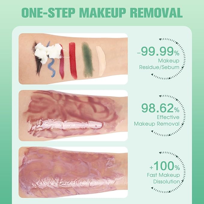 UCANBE Cleansing Balm Makeup Remover, 3.17oz Cleansing Balm + 4pcs Large Size Makeup Remover Cloths, Makeup Cleansing Balm for Waterproof Eye Face Lip Makeup, Made for All Skin Types