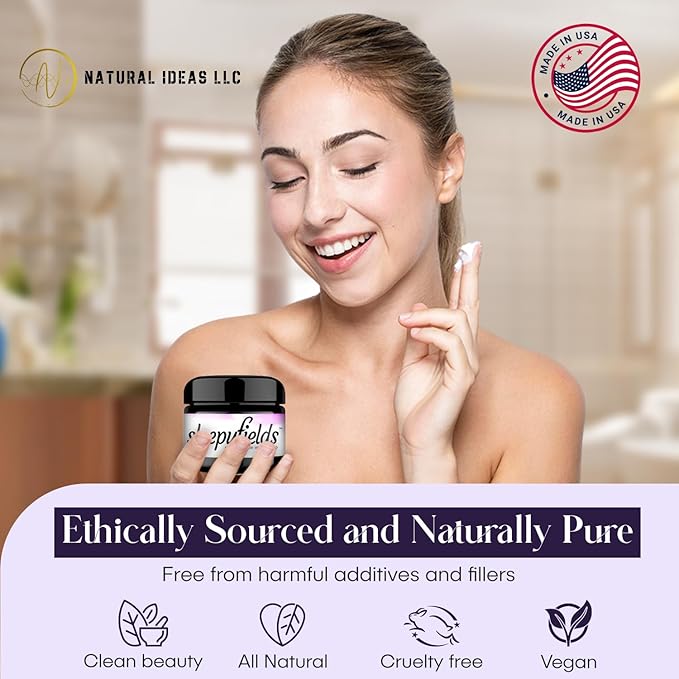 Unscented Magnesium-Enhanced Sleep Cream - Nighttime Moisturizing Cream for Pain Calm, Leg Cramps, Sleep & Muscle Soreness - Fast Absorbing, Non-Greasy, Made in USA - 2 oz