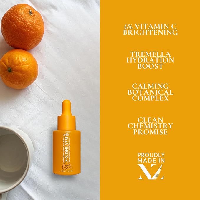 DAY DRIN-C 2 in 1 Face Hydration Serum with Vitamin C and Hyaluronic Acid, Moisturizing, Plumping, & Smoothing the Appearance of Fine Lines, 1.01 oz