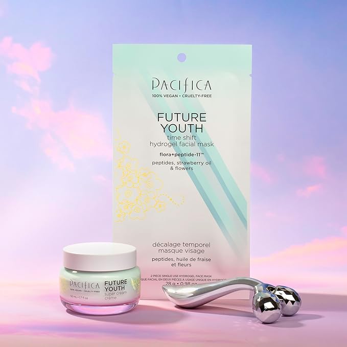 Pacifica Future Youth Super Cream – Daily Anti-Aging Moisturizer for All Skin Types, Lightweight Hydration with Advanced Peptides & Antioxidants, Improves Firmness & Elasticity, Vegan & Clean Beauty