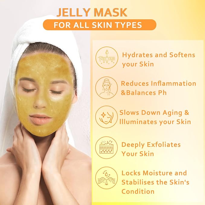 24k Gold Jelly Mask Powder for Facials Care Vampire Jelly Mask for Facials Professional