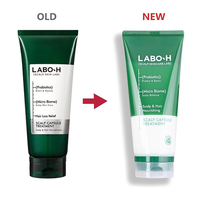 L.A.B.O-H Scalp Capsule Treatmentt- Korean Hair & Scalp Care with Green Probiotics - Moisturizing Low pH Formula for Dry Scalp - Scalp Detox & Moisturizer (200ml x 1pack)