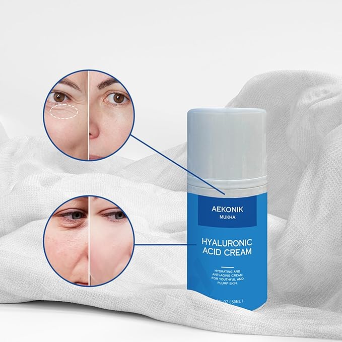 Hyaluronic Acid Facial Serum - Facial Moisturizer with Vitamin A, E, C, Green Tea, Hyaluronic Acid and Fruit Extracts - Anti Aging Serum for Facial Skincare - 50ML