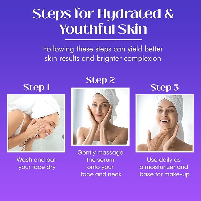 Collagen & Peptides Serum For Face - Dermatologist Tested, Anti-Aging, Hydrating & Repairing Treatment for Fine Lines & Wrinkles - Clean Beauty, Cruelty-Free Korean Skincare - 1.69oz