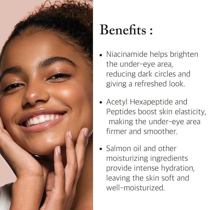 Salmon Peptide Eye Care Duo – Cooling Hydrogel Patches & Nourishing Eye Cream for Refreshed, Hydrated Eyes – Korean Skincare