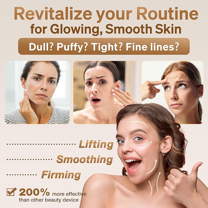 Beauty Massager for Face and Neck, 7 in 1 Beauty Glow Facial Massager for Face and Neck, Skin Care at Home