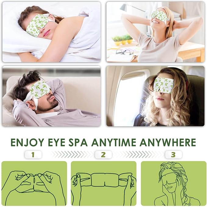 36 Pack Self Heating Eye Mask,6A Silk Cotton Material Steam Eye Mask, Self Heated Warm Compress for Fast Relief of Dry Eyes, No Microwave Needed, Eye Treatment Products for Dry Eye Relief