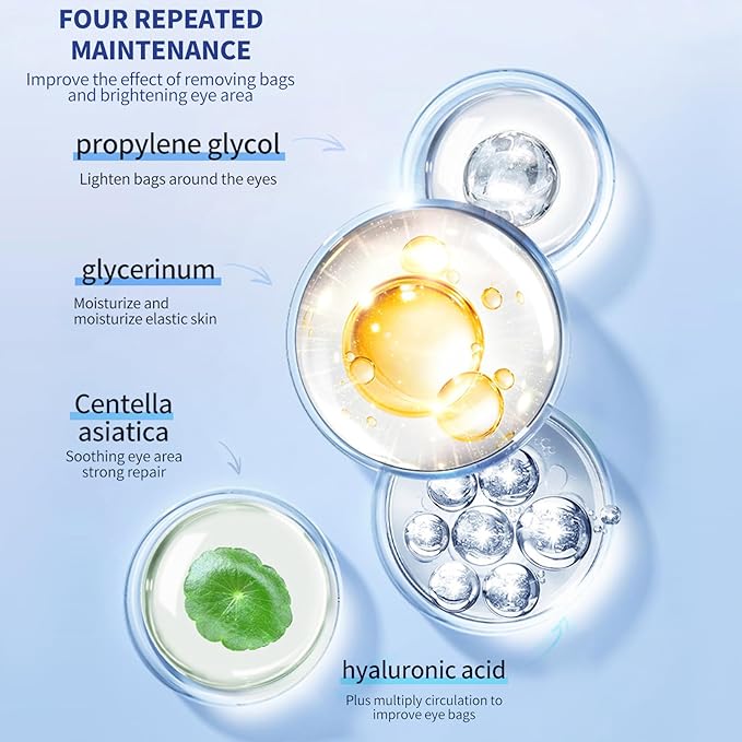 O'CHEAL Eye Cream with Vibrating Electric Massage Head- Hydrating, Brightens, Tightens, Reduces Dark Circles & Wrinkles, Bags Remover Under Eyes Cream, Relieve Eye Fatigue Design for Men & Women