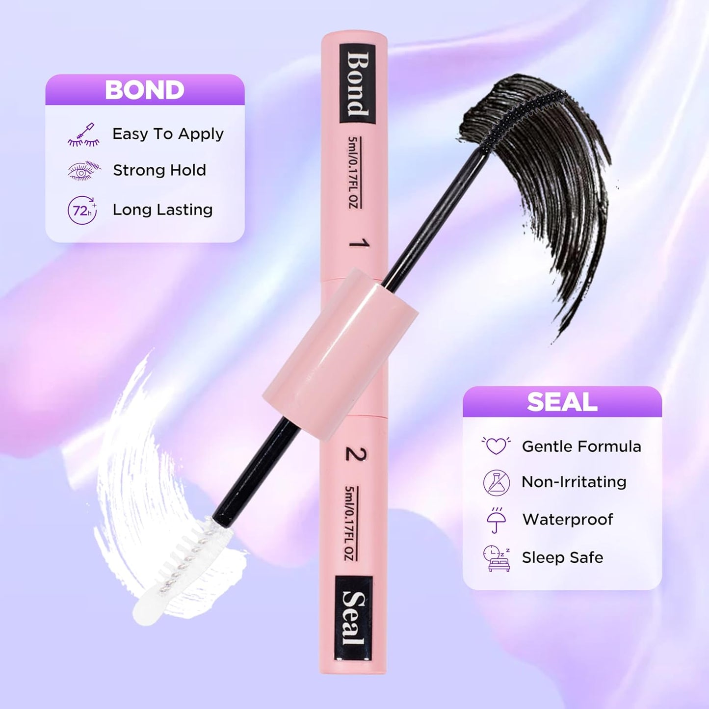 Lash Extension Kit DIY Lash Clusters Kit Eyelash Extensions Individual Lashes Extensions with (Bond,Seal,Tweezers,Remover,120Pcs,Goddess,8-16)