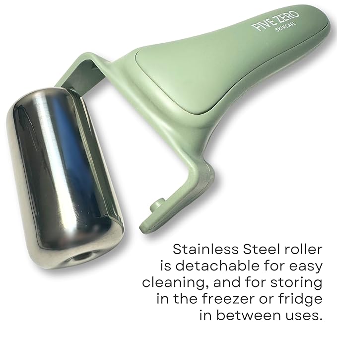 Ice Roller for Face & Body | Target Puffiness, Redness & Firm Skin | Stainless Steel Roller for Long-Lasting Cooling