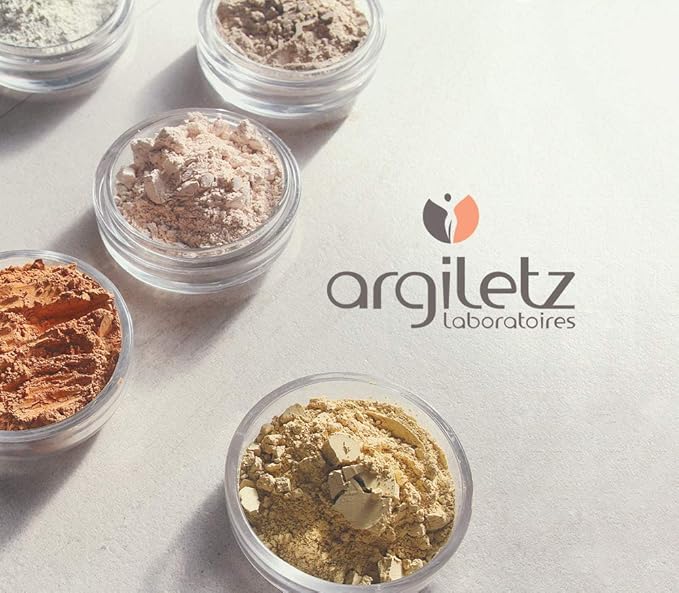 Argiletz pink clay face mask for sensitive skin 100g / 3.53 fl.oz. 100% sourced and produced in France. Finest grade of clay.