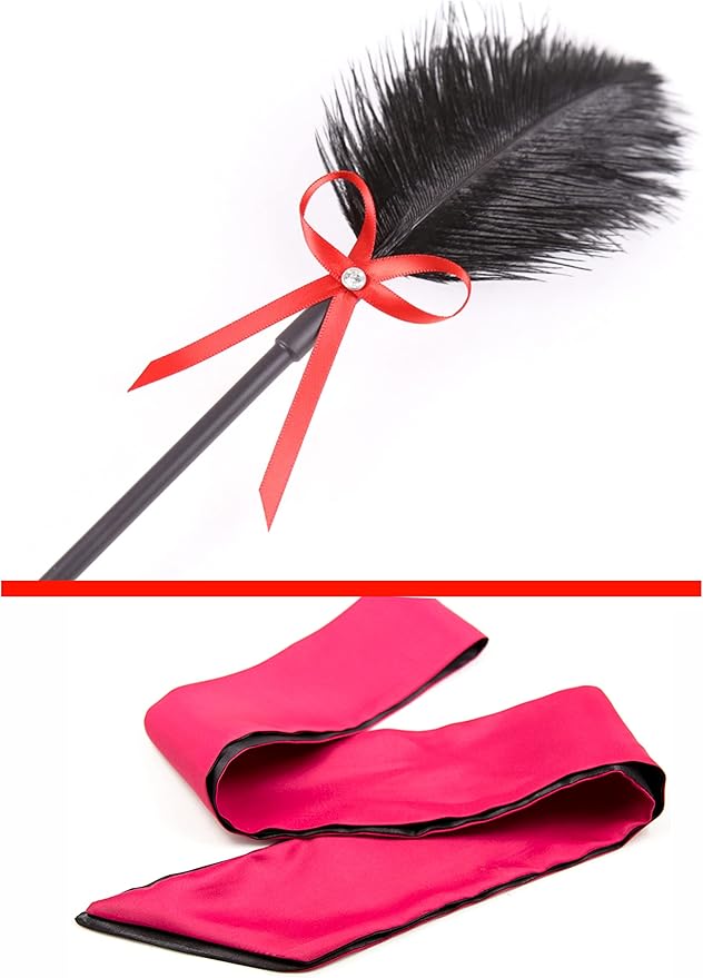 Feather Satin Eye Mask Silk Mask Satin Eye Mask Adult French Crop