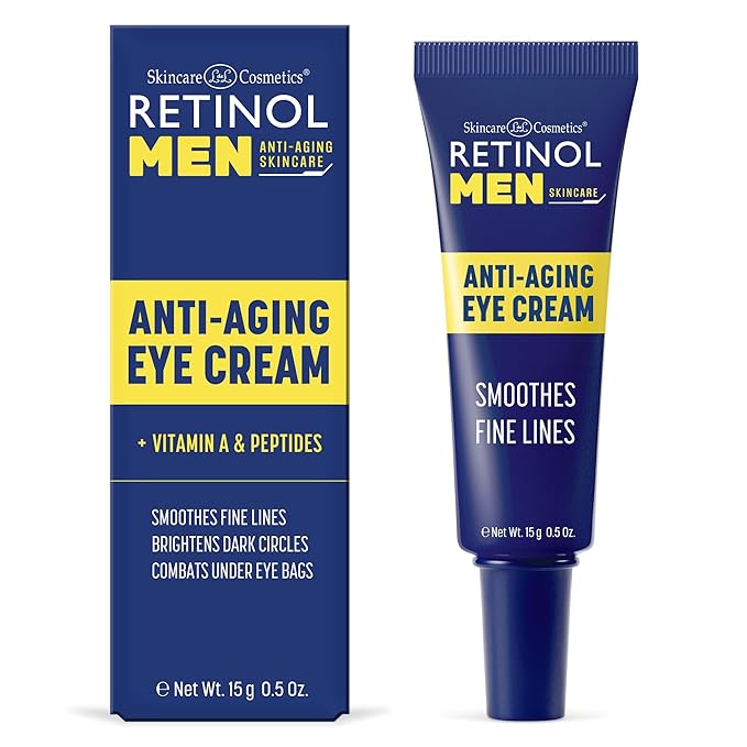 Retinol Men’s Eye Cream – The Original Retinol Eye Treatment For Men – Targets Under-Eye Area to Reduce Puffiness & Dark Circles, Boost Hydration & Drastically Minimize the Visible Signs Of Aging