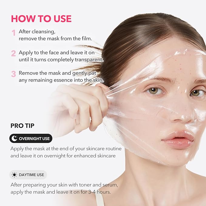 APRILSKIN TXA Pink Capsule Gel Mask | Overnight Face Mask for Glass Glow Skin I 99% High-Purity Tranexamic Acid 3 for uneven skin tone I Elasticity, Hydrating and Firming I Korean Skincare I 30g x 4ea