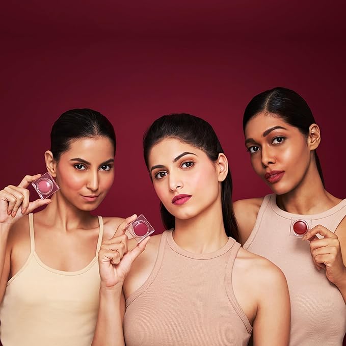 Sinful Lip N Cheek Mousse Tint - Powder Matte Blush for Cheeks and Tinted Lip Balm - 2 in 1 Weightless Formula - 004 Brick - 0.14 oz