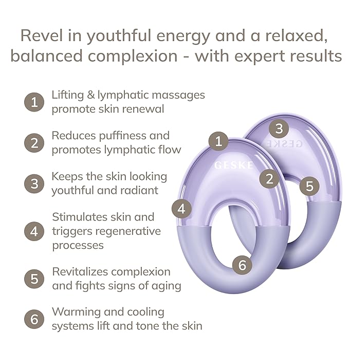 SmartAppGuided™ Cool & Warm Eye Massager | 7 in 1 | Multifunctional Massager | Eyes & Face | Battery-free Cooling & Warming | Firms, Relaxes & De-Puffs Skin | Ring-shaped Design for Easy Grip