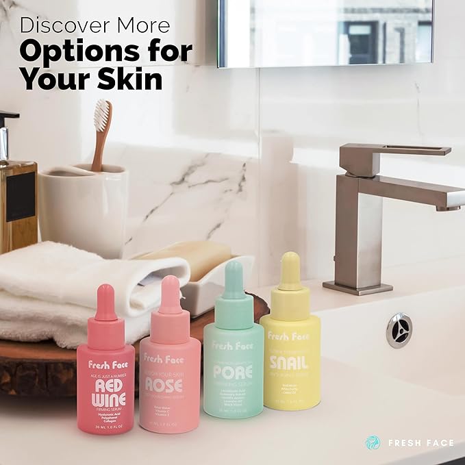 Face Fresh Snail Mucin Serum + Peptides for Glass Skin – 97% Snail Essence Hydrating Serum 30 ml 1.0 fl.oz – Anti Aging Hyaluronic Acid Serum – Reduces Wrinkles, Acne, Scars & Moisturizes Skin