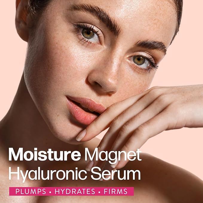 Hyaluronic Acid Serum for Face - Made From Pure Hyaluronic Acid Serum - Hydrating Serum Hyaluronic Acid for Enhanced Skin Texture 1oz