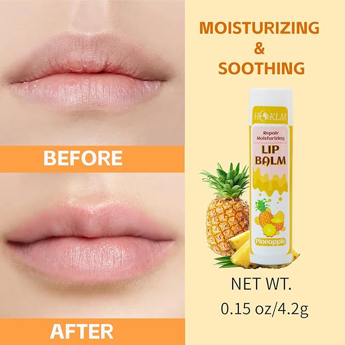 42 Pack Lip Balm, Natural Lip Balm Bulk with Shea butter, Vitamin E and Coconut Oil, Moisturizing for Chapped Lips, best lip care, Suitable for people of all ages - 14 flavors 0.15 Oz