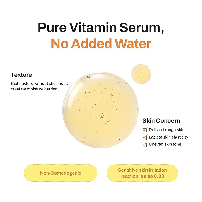 Yuja Vitamin C 20 Glow Serum - Korean Vitamin C Serum for Face with Yuja Oil - Dark Spot Correcting Glow Serum for Radiance, Enhancing Skin Clarity, and Improving Skin Tone and Elasticity -1.01 fl.oz