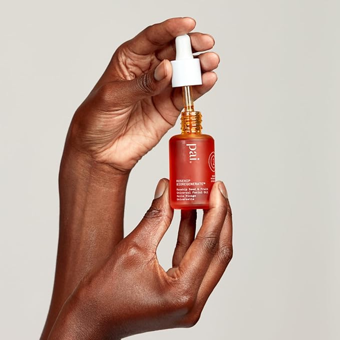 PAI SKINCARE - Organic Rosehip BioRegenerate Universal Facial Oil | Natural, Vegan, Sensitive Skincare (0.34 fl oz | 10 mL)