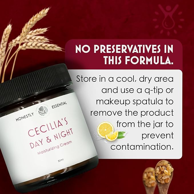 Cecilia’s Day & Night Moisturizer for Face, Hydrating Face Cream for Soft, Radiant Glow | Lightweight, Nourishing Facial Moisturizer for Women, Daily Face Lotion & Night Cream, 50ml