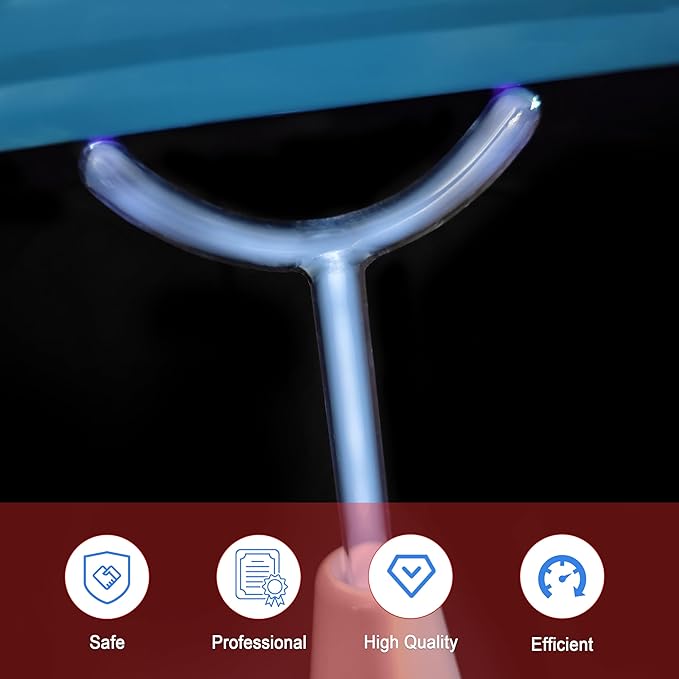 Electrode Wand Glass Tube Handheld Spare Parts for Hi Frequency Instrument Elitzia ETHB01 (Blue Y Shape)